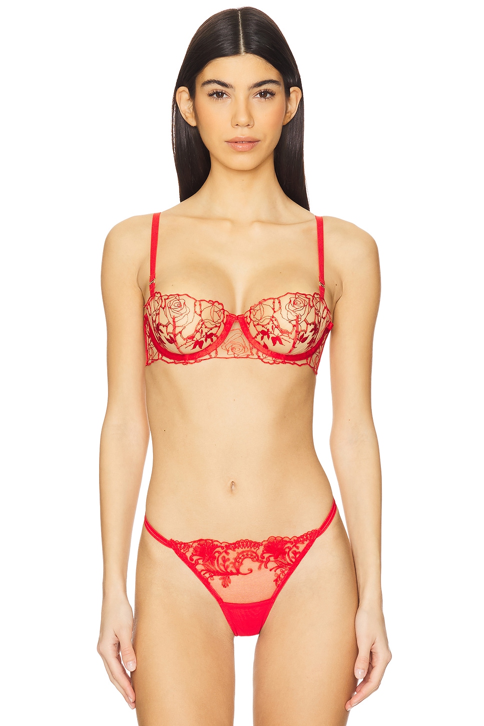 

Бюстгальтер Rosalie Bluebella, red & sheer