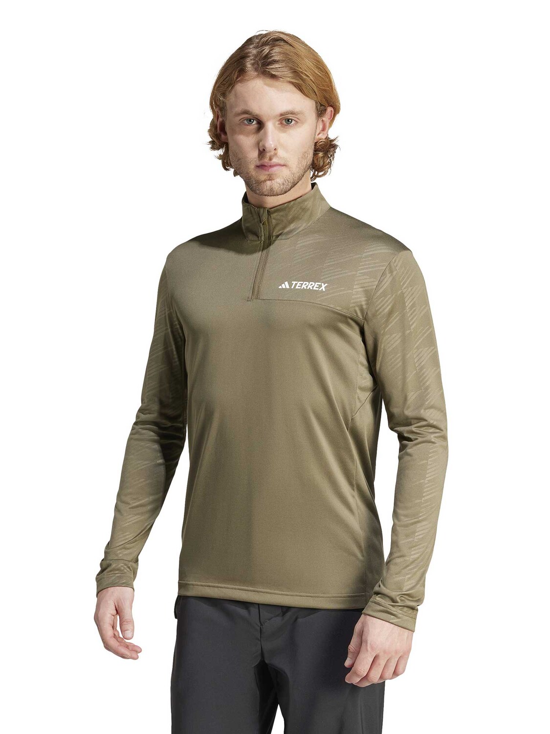 

Блуза Adidas Performance Terrex Multi Half-Zip Long-Sleeve Top, зеленый