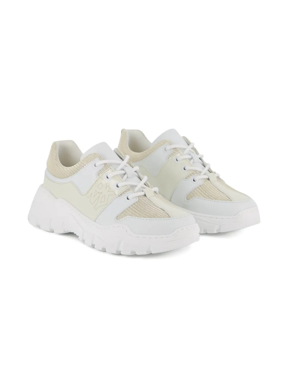 

Кроссовки со вставками и логотипом Dkny Kids, белый