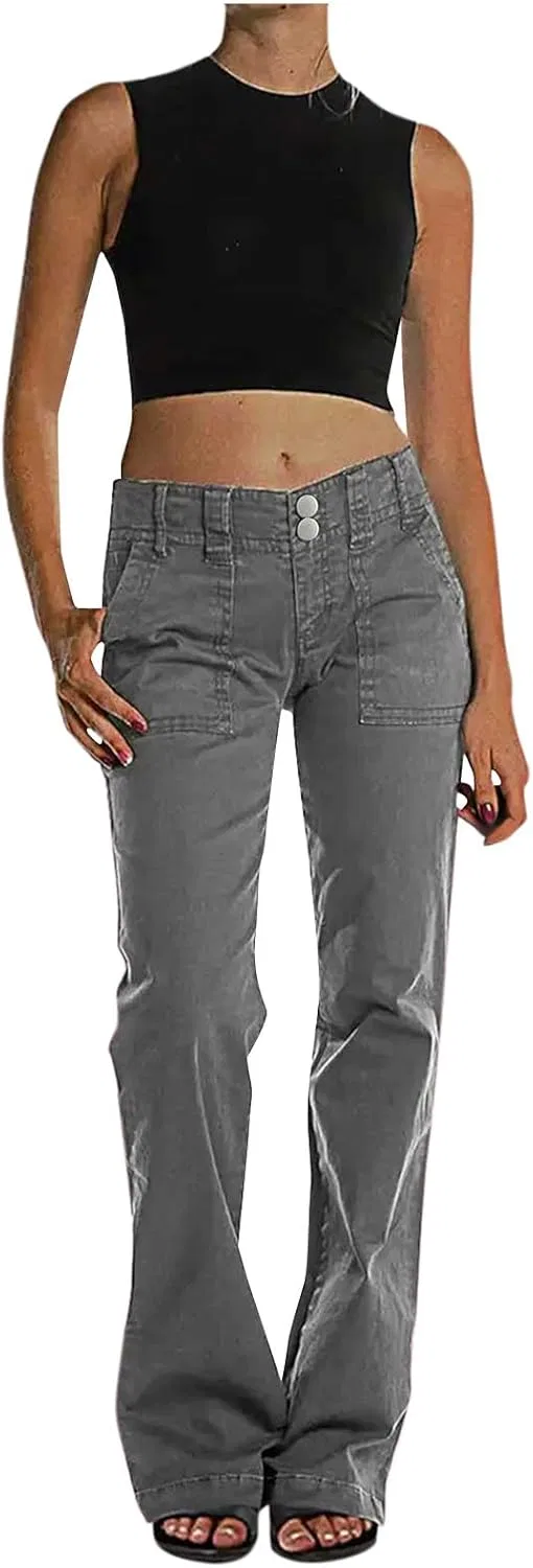 Джинсы клеш Women's Bootcut Jeans, серый