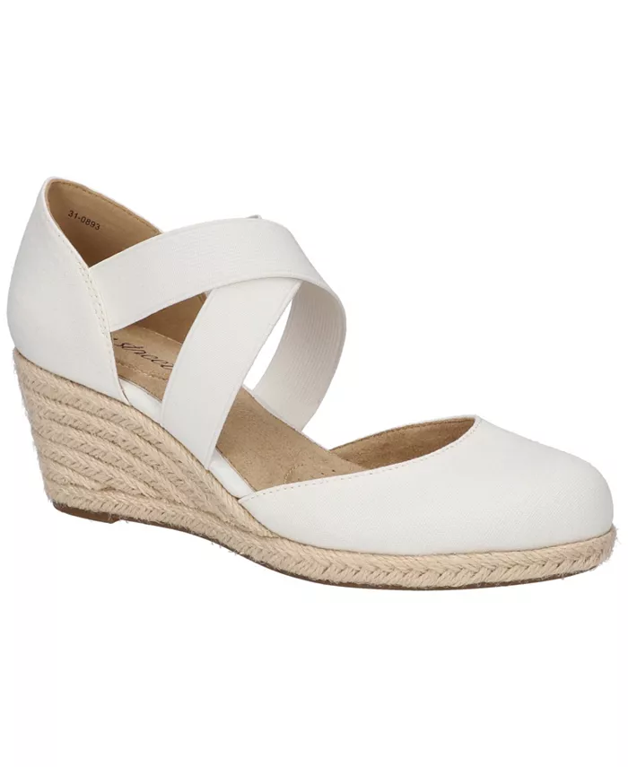 Женские эспадрильи на клиновидной подошве Pari Slip-On Easy Street, белый