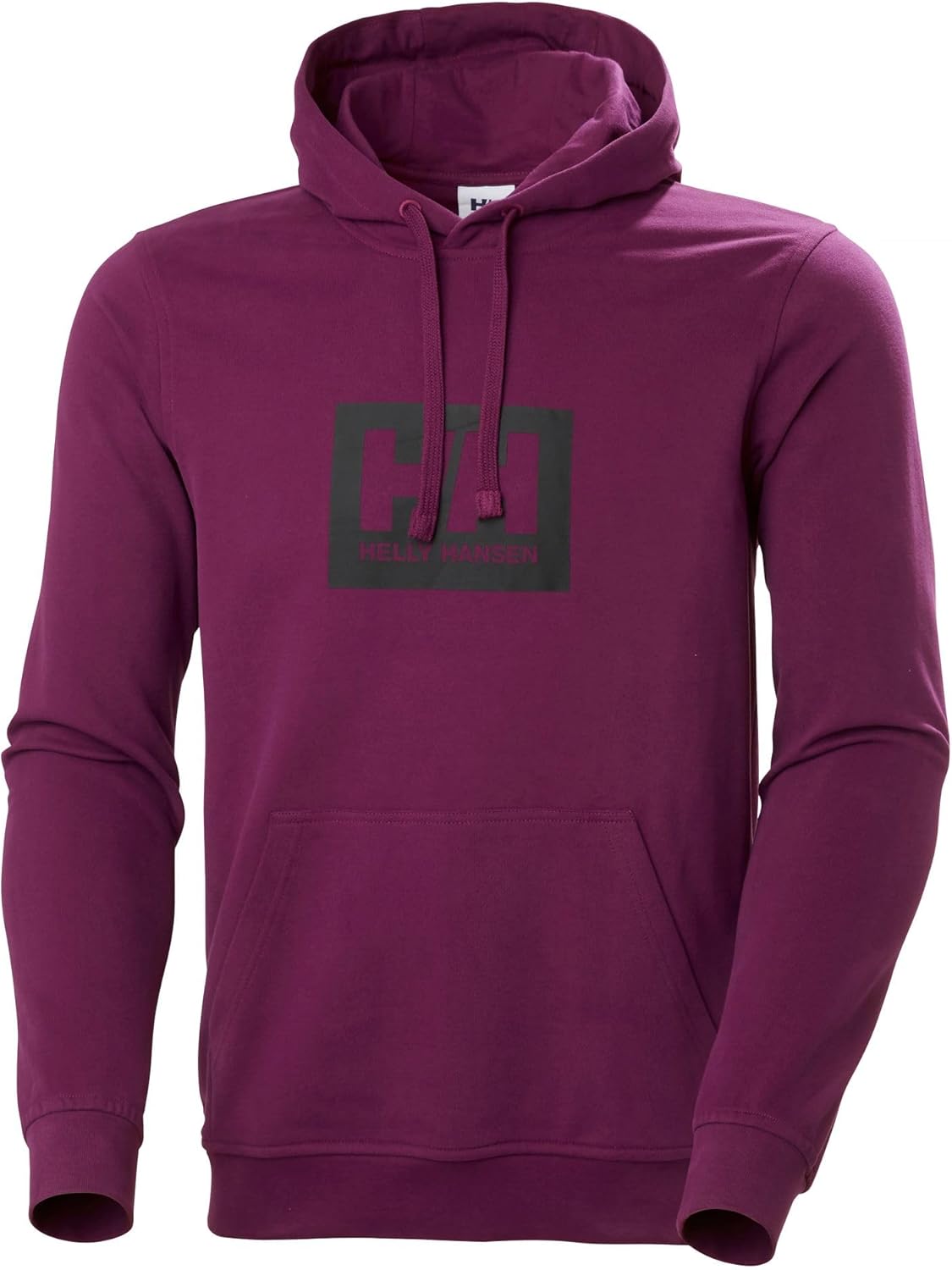 

Helly-Hansen HH Box Hoodie для мужчин - мягкая хлопковая худи с уютным флисом и гладкой отделкой Helly Hansen, 691 Dark Magenta