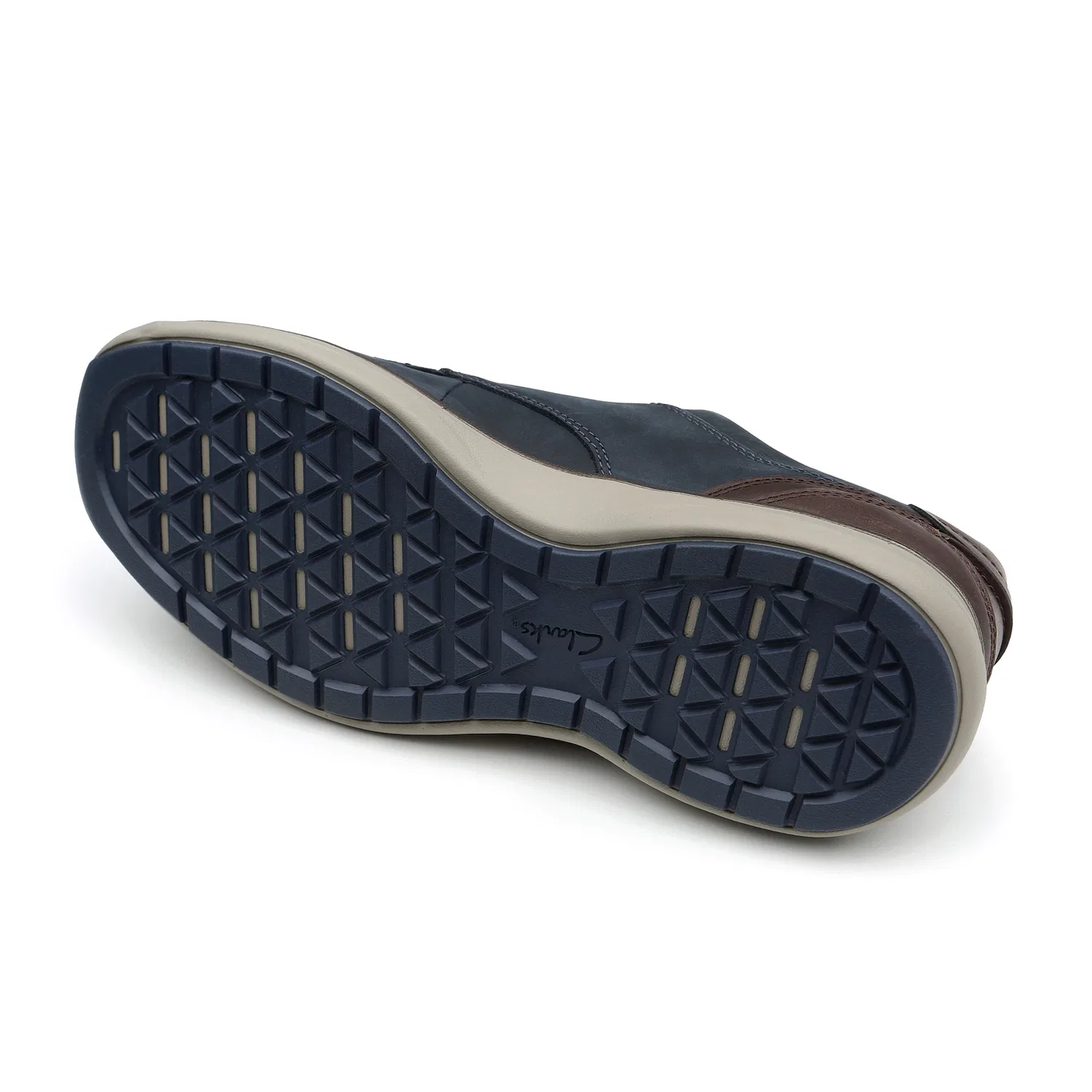 Мужские повседневные туфли Clarks Cushion синие — фото 4