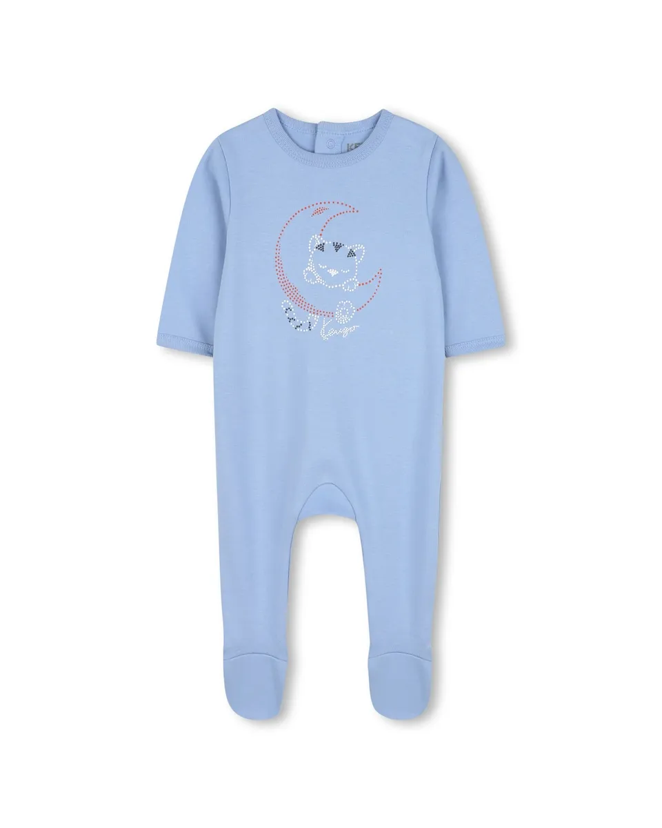 

Детская пижама голубого цвета из хлопка Kenzo Kids