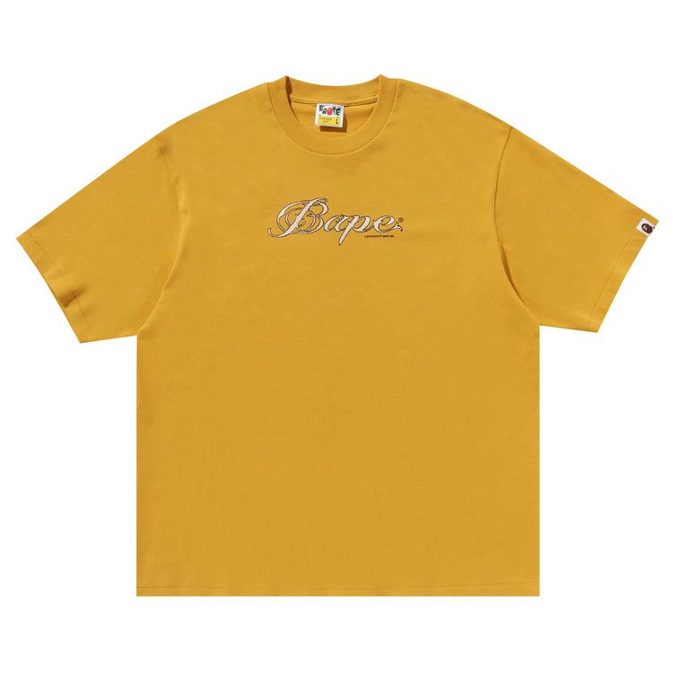 

Футболка BAPE Logo Relaxed Fit Tee, Yellow