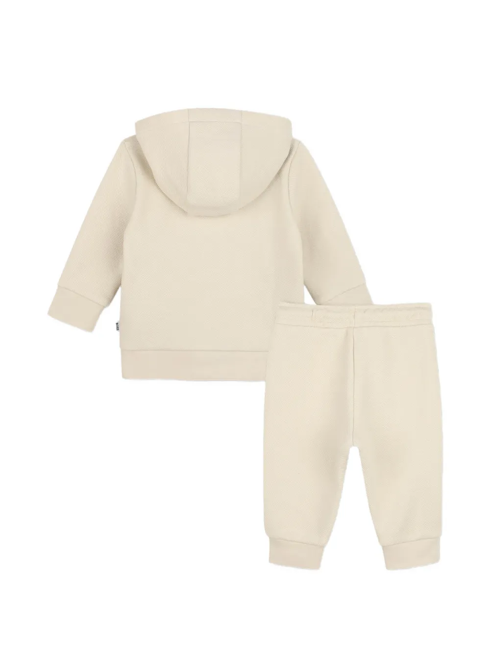 Спортивный костюм с контрастными полосками Boss Kidswear, бежевый — фото 2