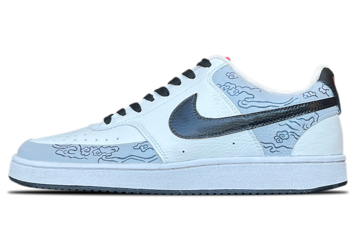 

Nike Court Vision 1 Abrasion Resistant, Lightweight, And Breathable Low top Skateboard Shoes Men's Gray