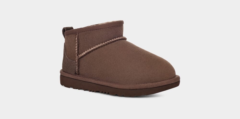 Угги Classic Ultra Mini UGG, коричневый — фото 2