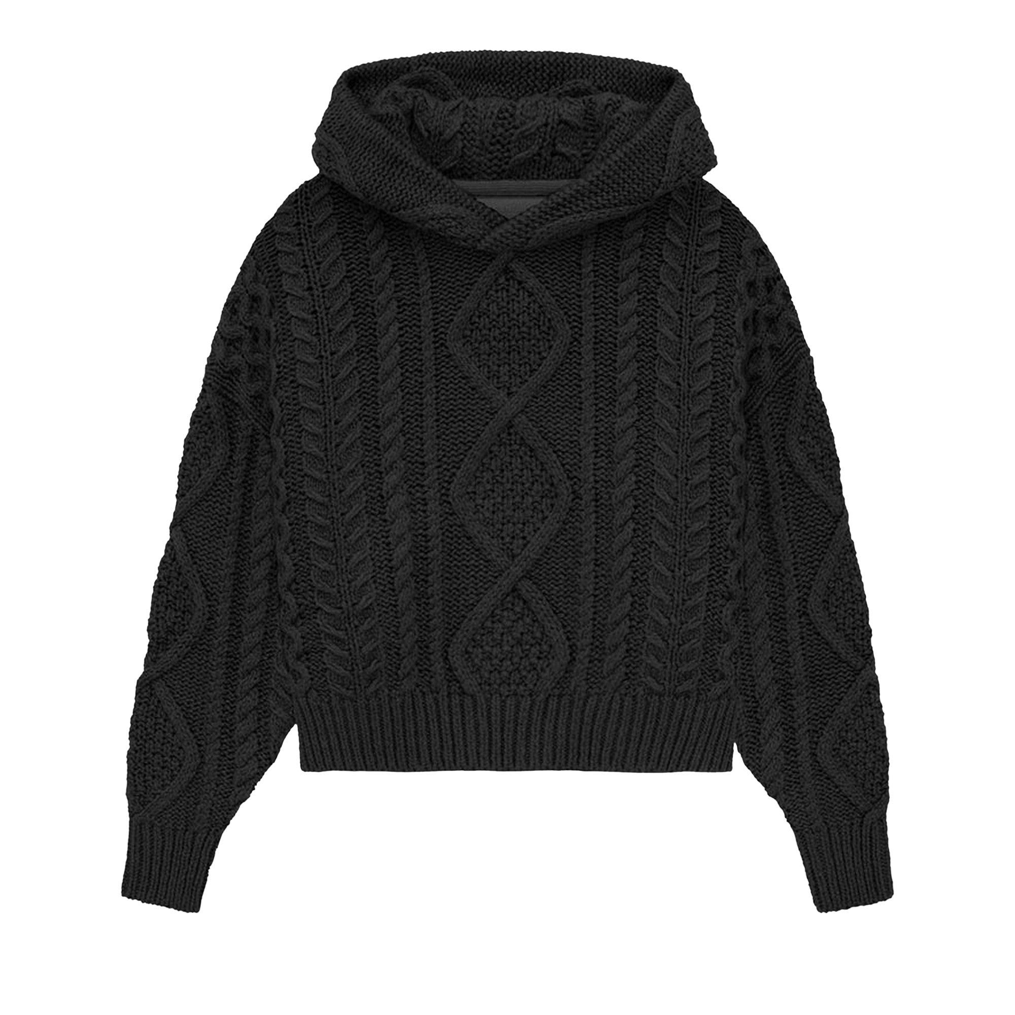 

Детская толстовка вязанной вязки Fear of God Essentials Jet Black