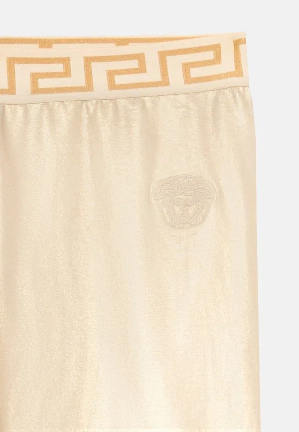 Леггинсы и брюки «медуза» золотистого/слоновой кости цвета Versace, Gold-Coloured/Ivory — фото 3