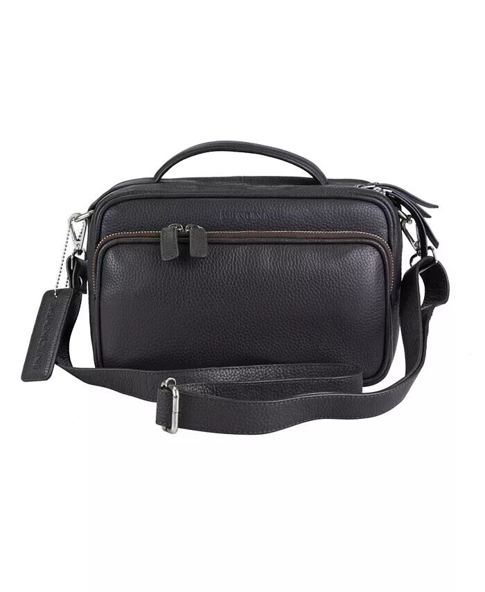 

Кожаная сумка-саквояж через плечо Pebbled Collection Julianna Mancini, коричневый