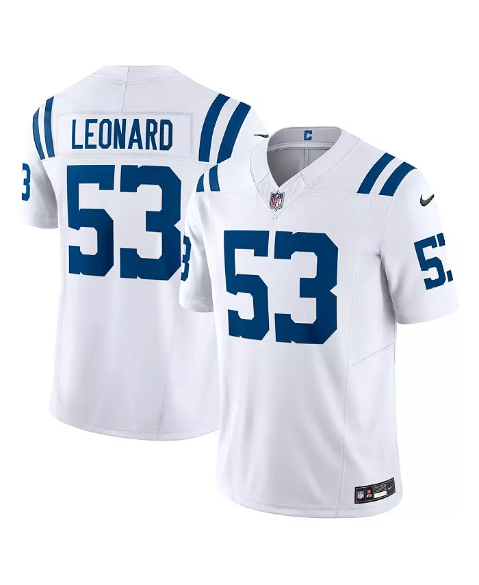 

Мужская альтернативная ограниченная джерси Indianapolis Colts Indiana Nights Vapor F.U.S.E. Шаквилла Леонарда Nike, белый