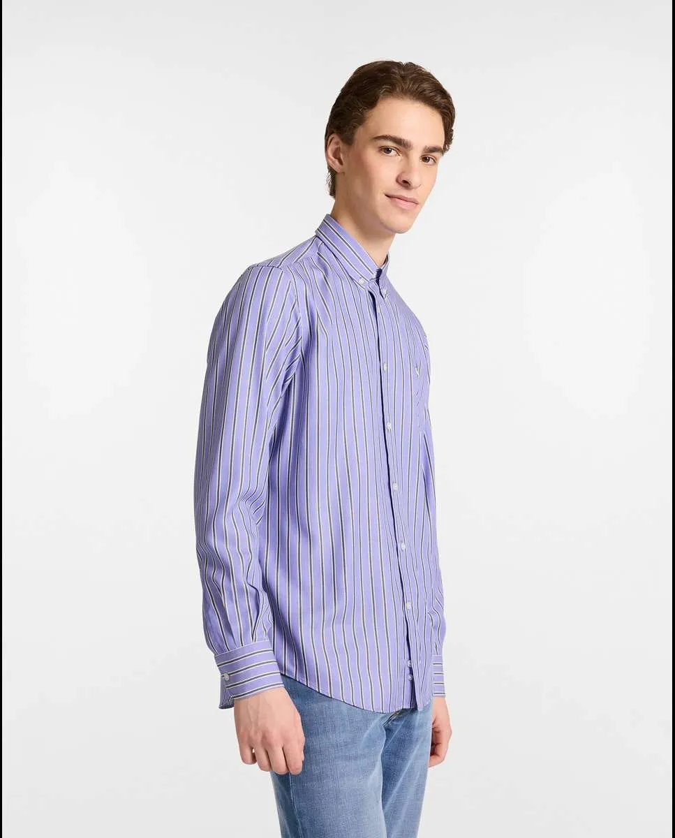 

Мужская рубашка двухцветная с контрастными элементами Harmont&Blaine