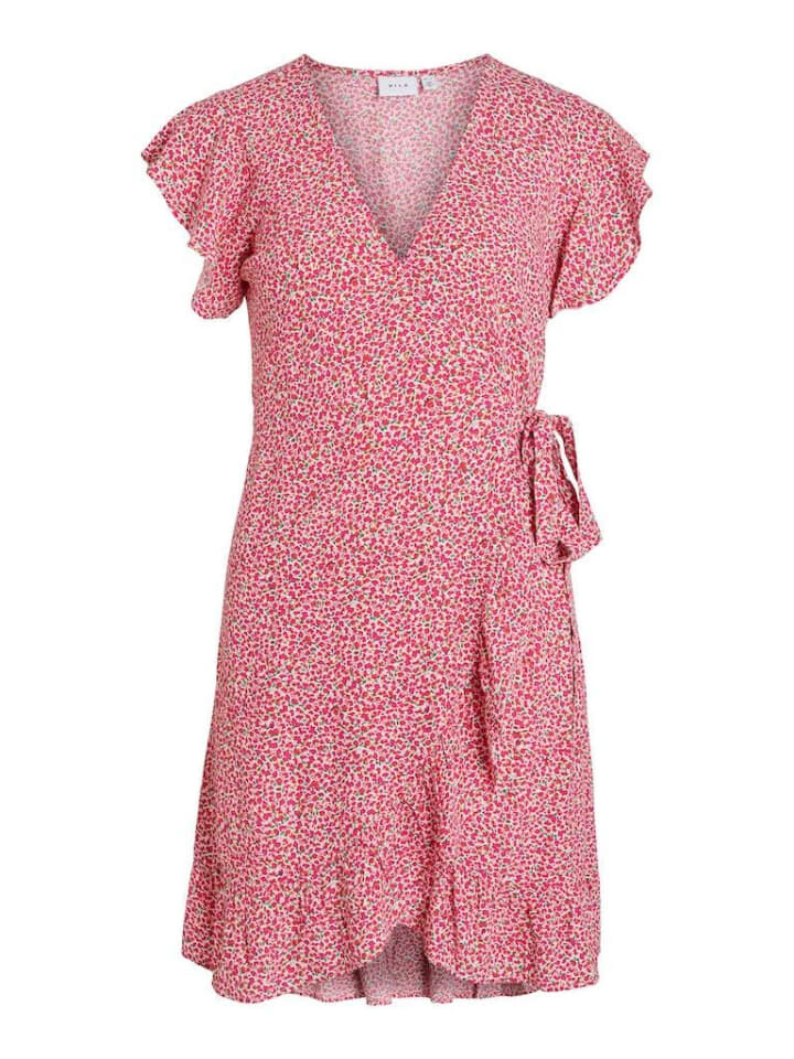 

Платье до колена Vila Kleid, цвет pink yarrow
