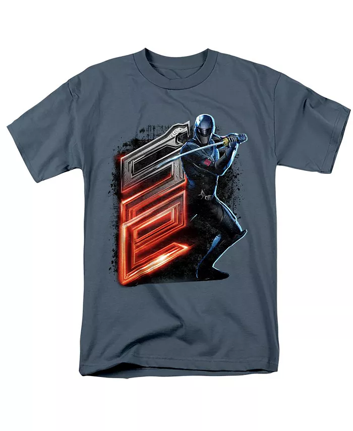 

Большая и высокая футболка Snake Eyes G.I. Joe Origins Snake Eyes Se Hasbro+, серый