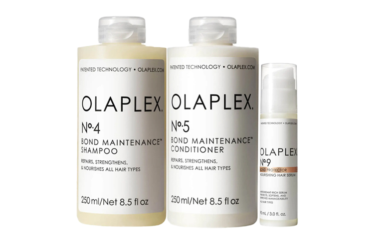 Набор для ухода за волосами Olaplex: шампунь No.4 Bond Maintenance, 250 мл + кондиционер No.5, 250 мл + сыворотка No.9 Bond Protector, 90 мл — фото 2