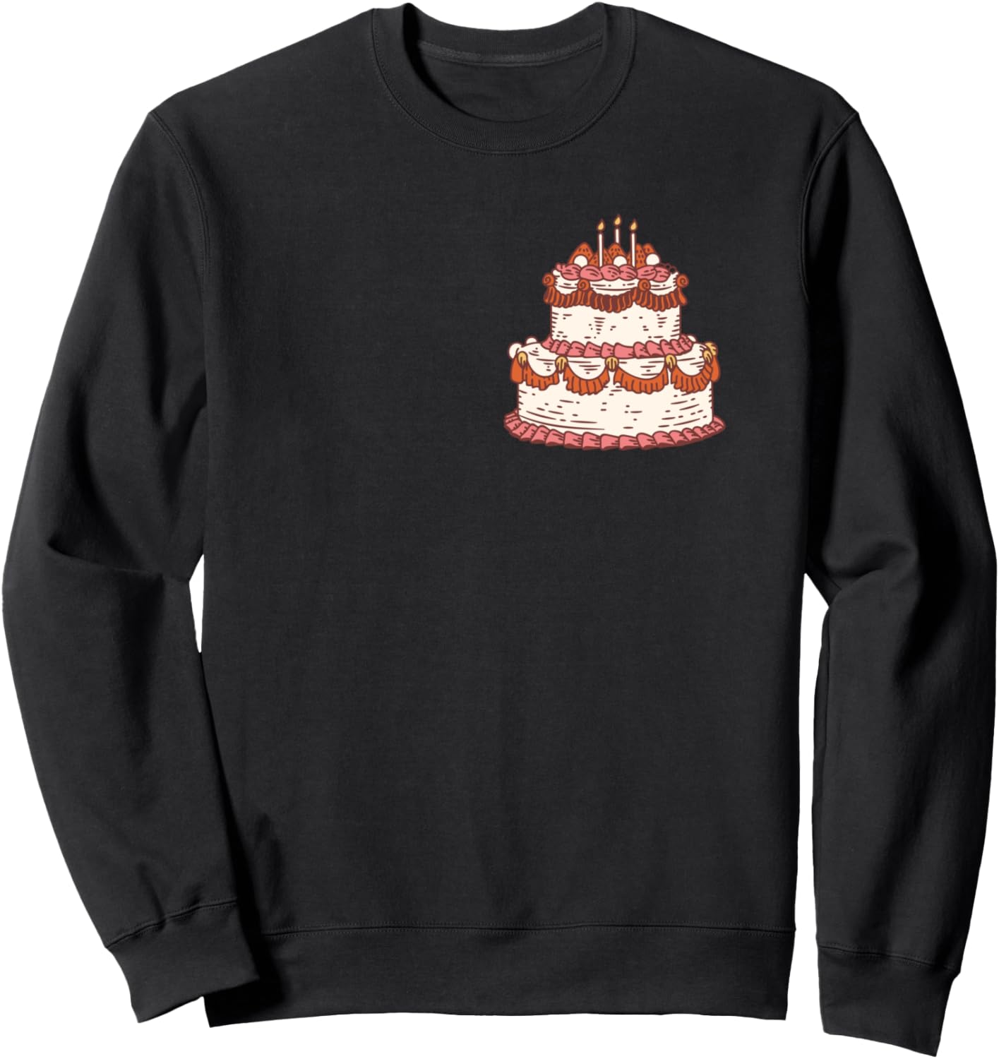 

Мужская, женская, детская толстовка с рисунокои в виде торта на день рождения Pfannkuchen Geschenkideen Lustige Witzige Spruche, черный