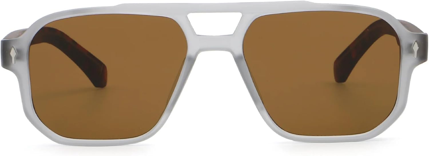 

Солнцезащитные очки для женщин и мужчин, квадратная форма, металлический сердечник, повседневные, модные, защита от УФ-излучения UV400, дорожные очки UATXTAU, Gray Tea