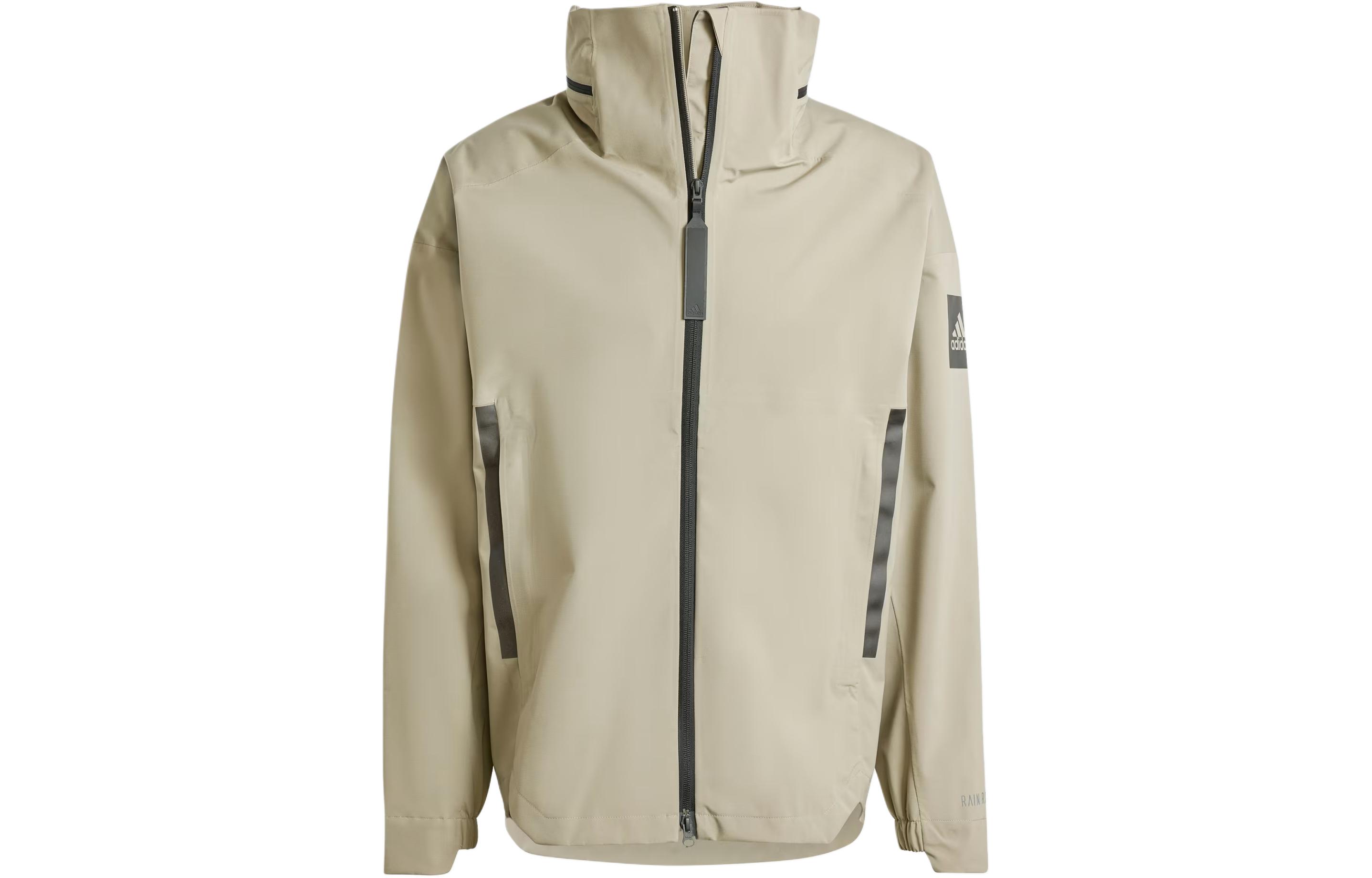 

Adidas Куртка Myshelter Rain.Rdy, куртка, пальто, мужская, цвет "яйцо-камень", серебристо-серый