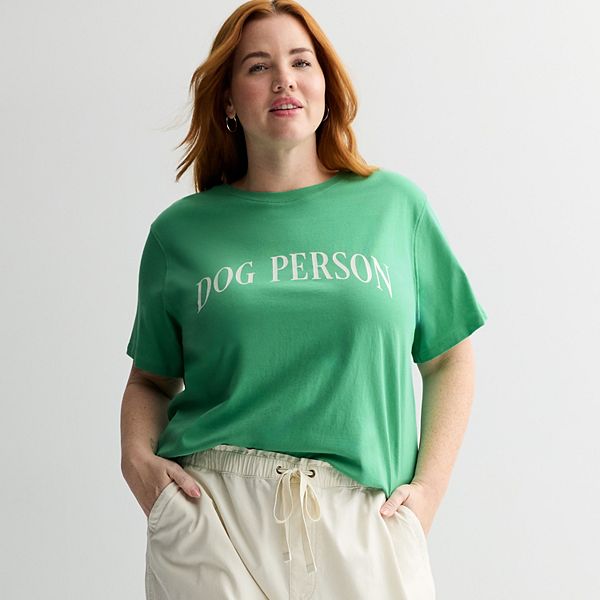 

Футболка Plus size с принтом Sonoma Goods For Life, Dog Person Graphic