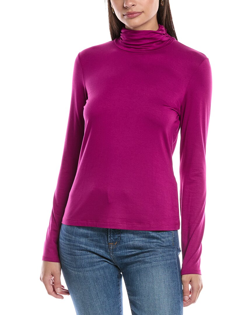 

Топ-водолазка Michael Stars Clara с рюшами, фиолетовый