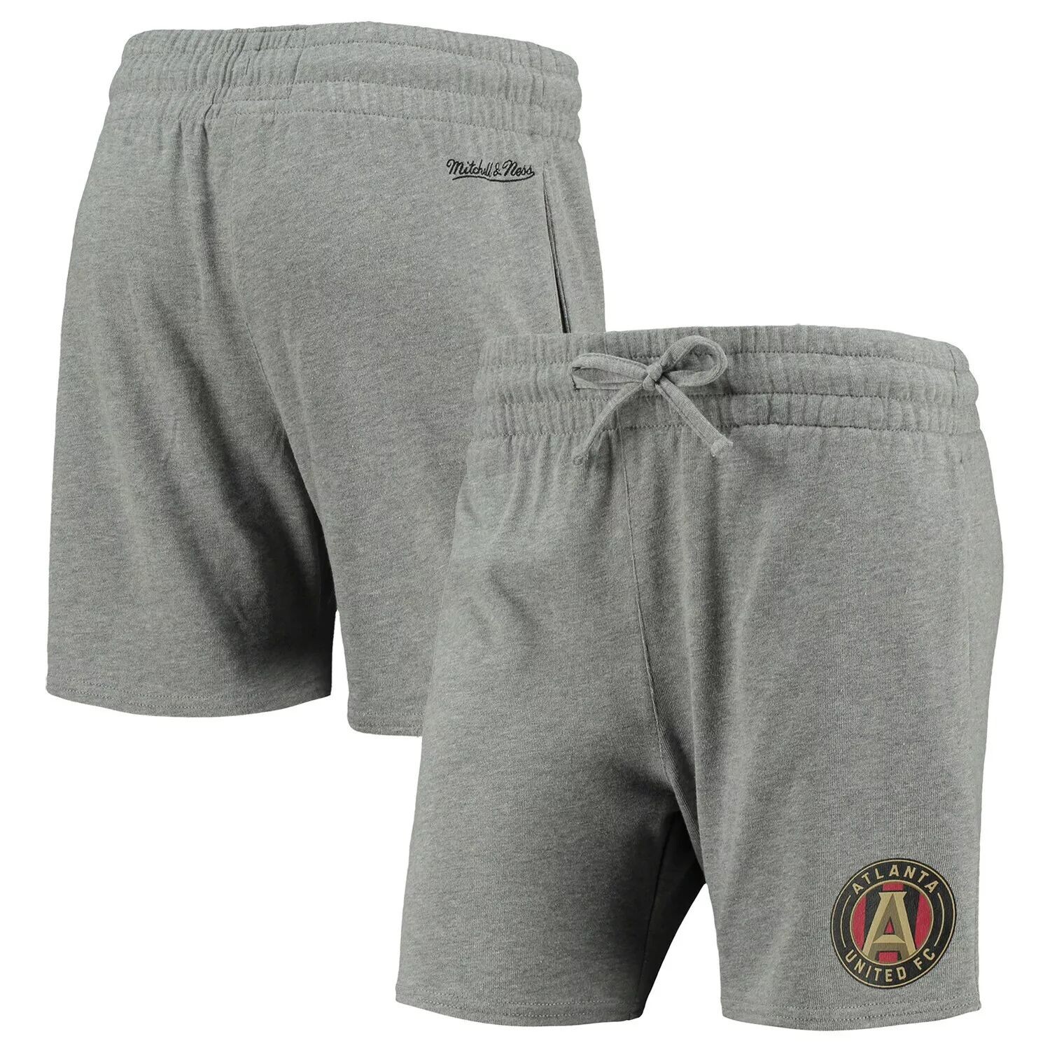 

Женские серые шорты с логотипом Mitchell & Ness Heathered Atlanta United FC