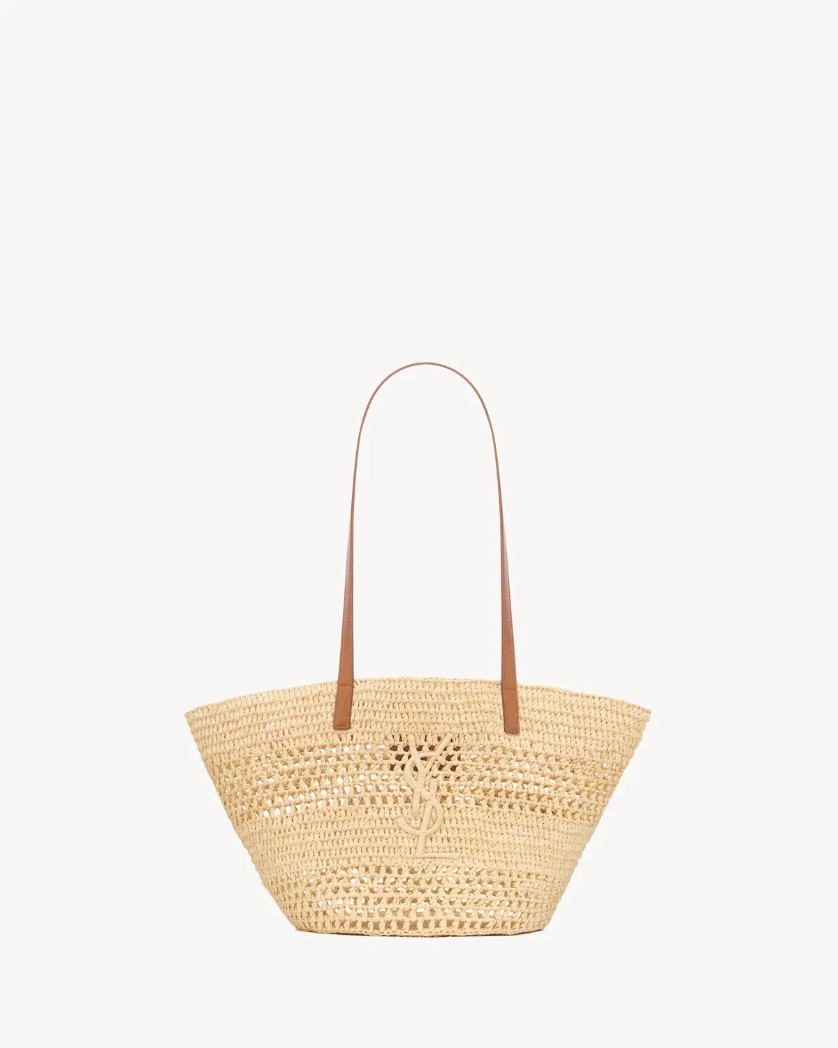 PANIER маленькая из рафии SAINT LAURENT, бежевый