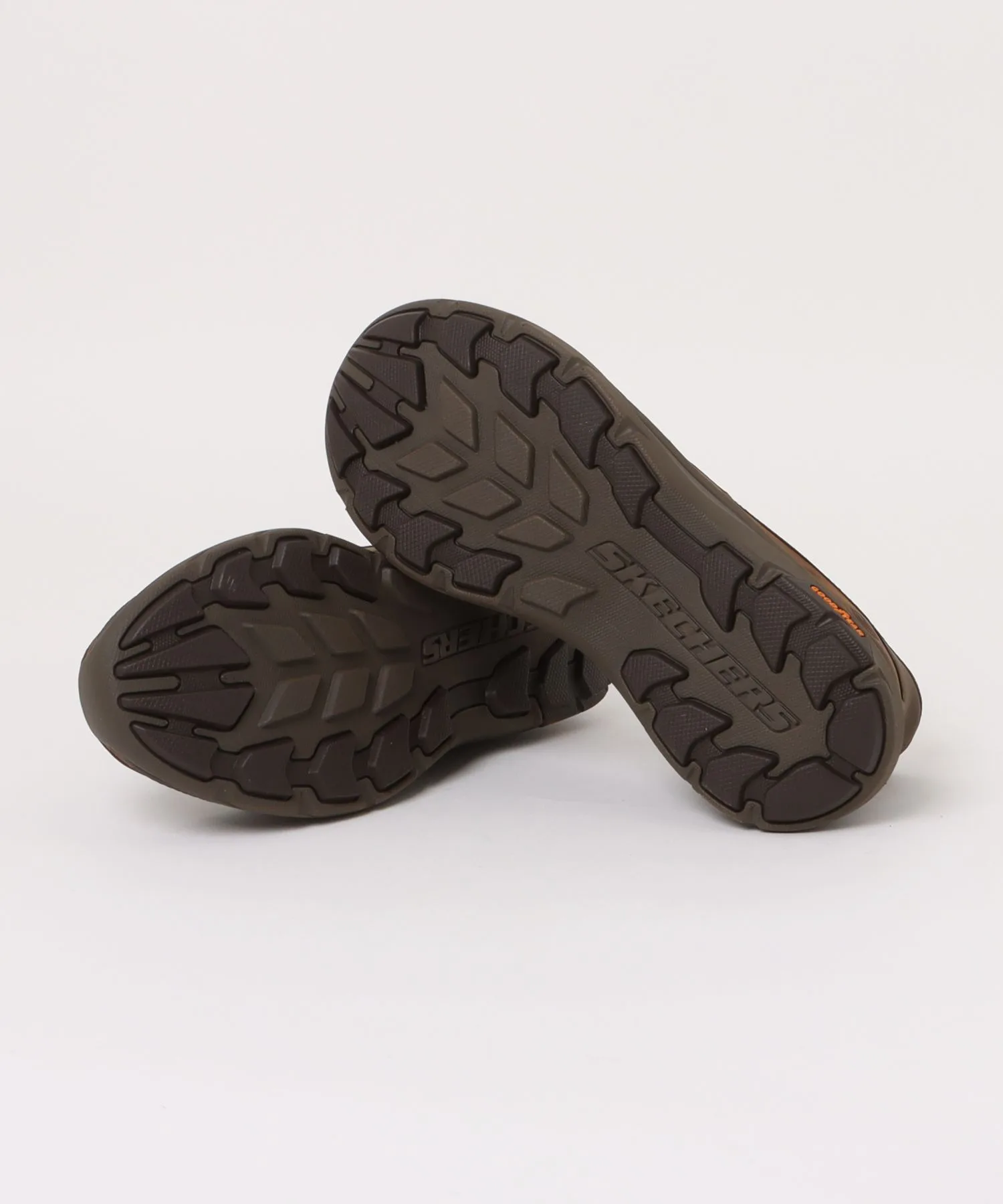 Мужские кроссовки из натуральной кожи Slip-ins Pollard-Osgood SKECHERS коричневые — фото 3
