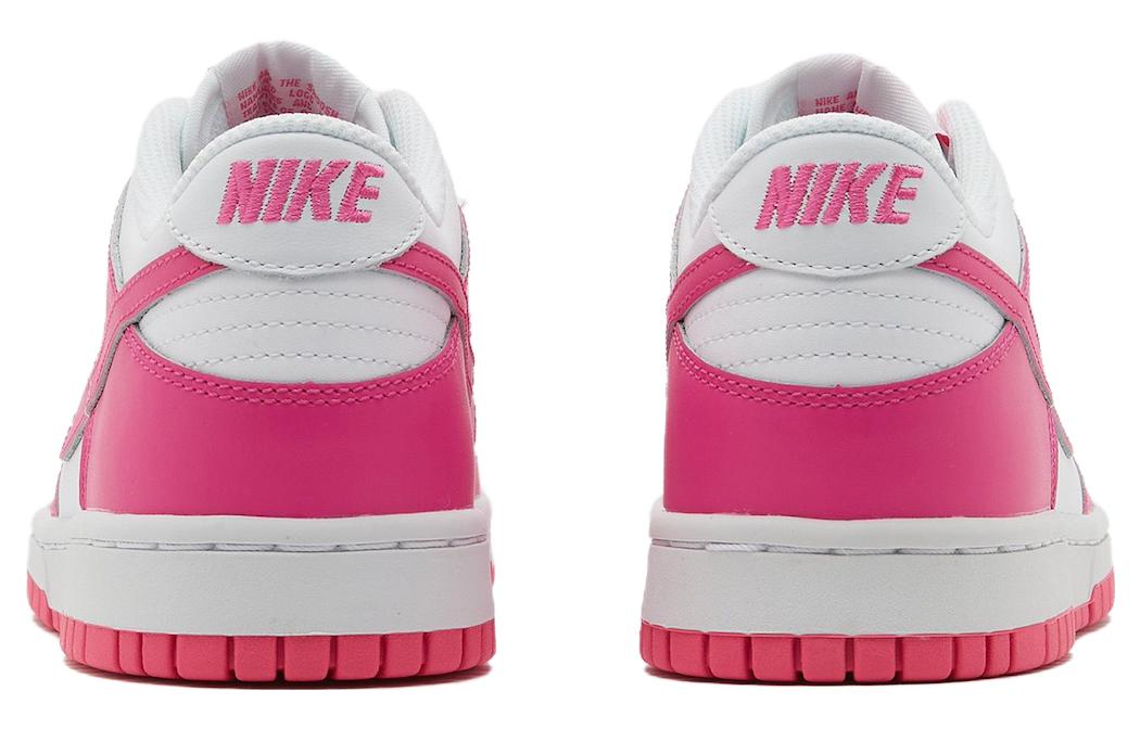 Dunk Low Laser Fuchsia GS Nike, бело-розовая — фото 4