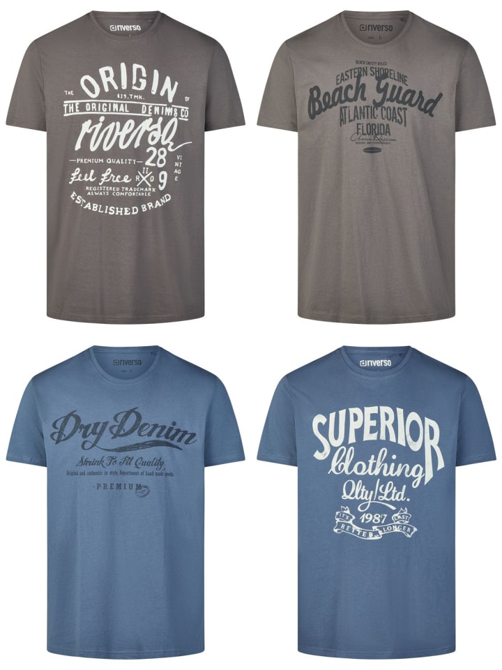 

Набор из 4 разноцветных футболок RIVLeon