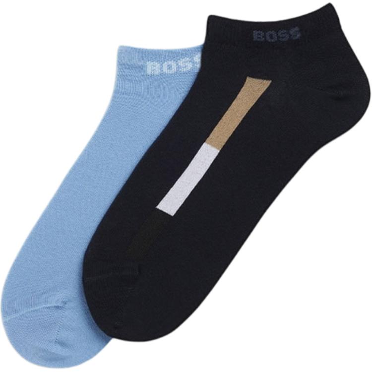 

SS25 носки мужские 2 пары HUGO BOSS, 2 pack (черный+синий)