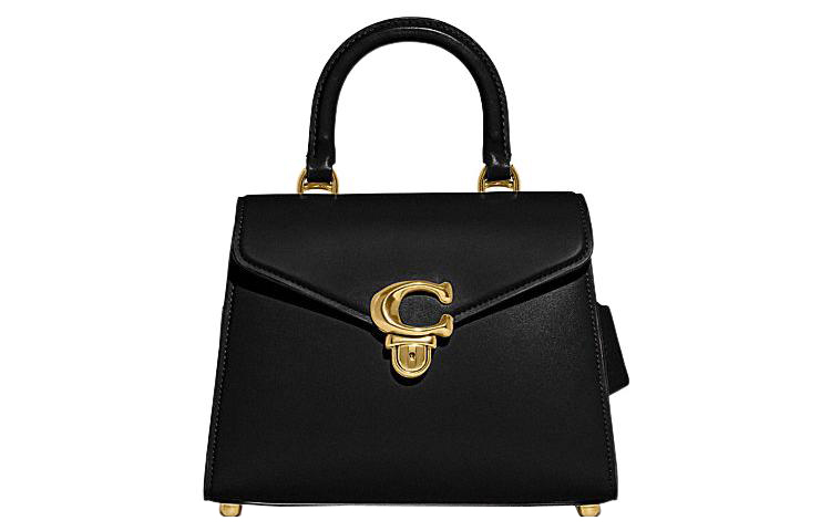 

Сумка через плечо из кожи коровы, средний размер, черный COACH