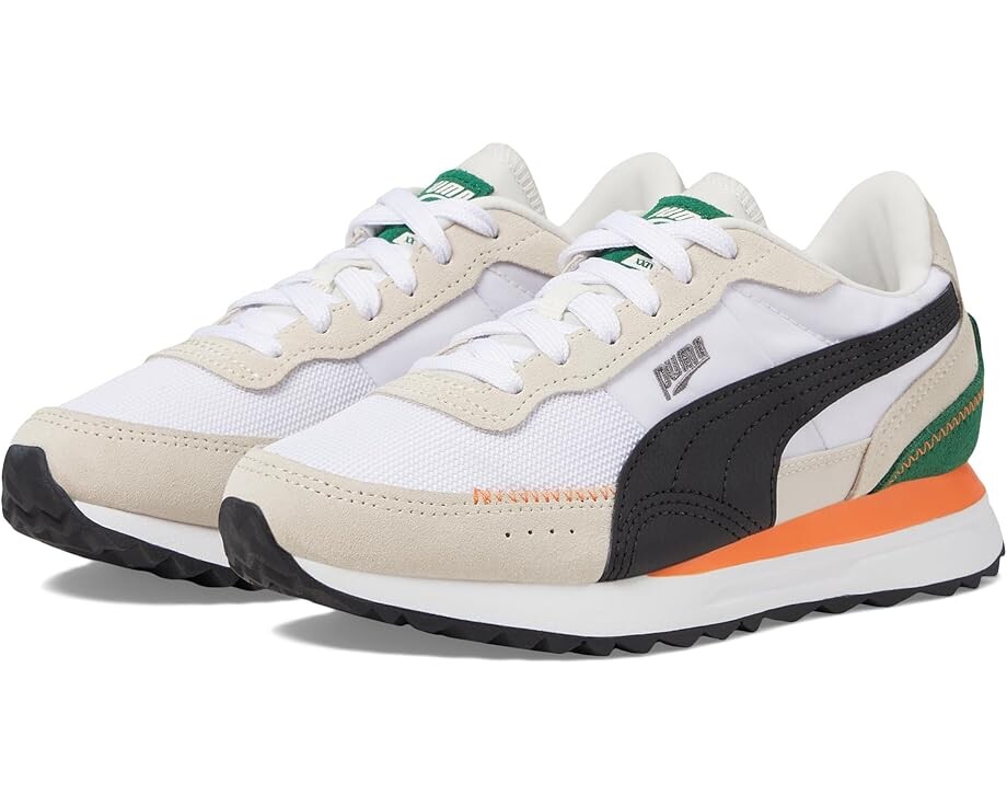 

Кроссовки PUMA Kids Puma Kids Road Rider Sneakers, цвет Warm White/PUMA Black