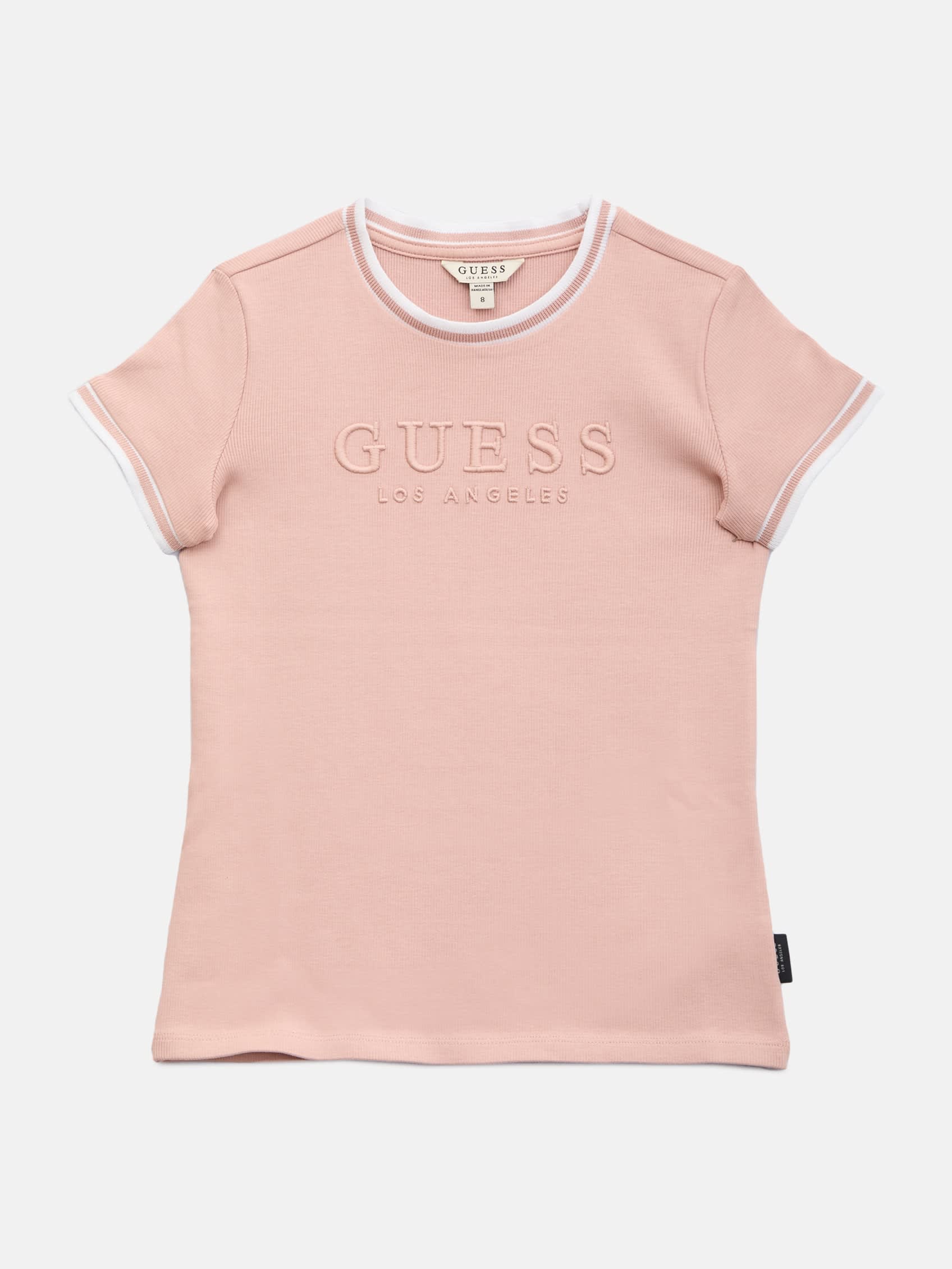 

Футболка Eco Teddy с логотипом (7-14) Guess Factory, розовый