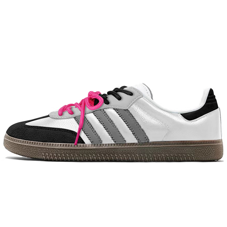 

Кроссовки adidas originals SAMBA OG Skateboarding Shoes Unisex Low-top Black/white/pink/gray, темно-серый