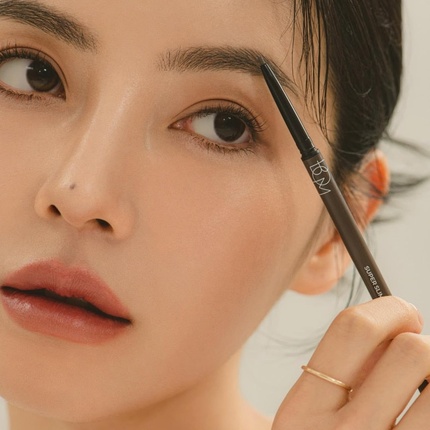 Карандаш для бровей Super Slim Eyebrow Defining Brow Pencil, 01 г, угольно-коричневый, 15 мм. Bom — фото 3