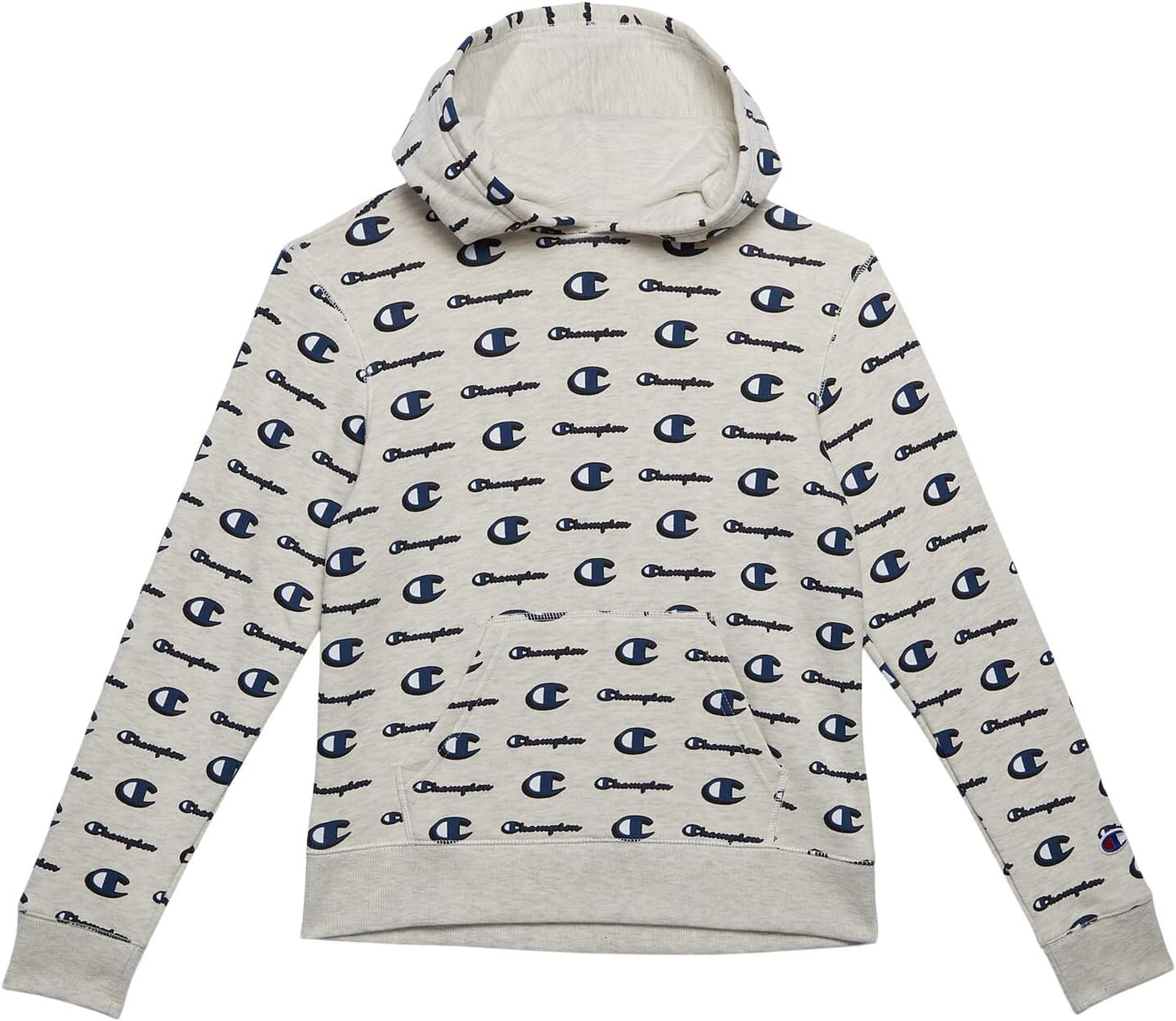 

Худи Champion All Over Print Fleece Hoodie, цвет Oatmeal Heather