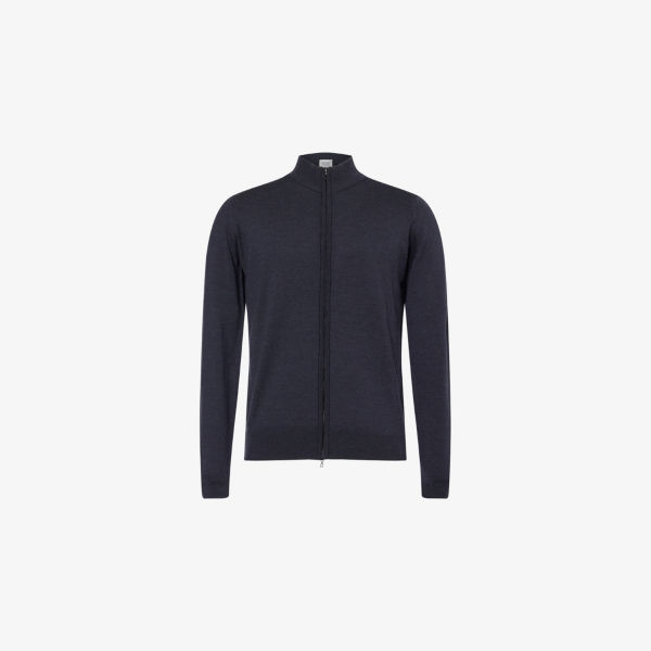 

Куртка John Smedley Claygate с воротником-стойкой, графитовый
