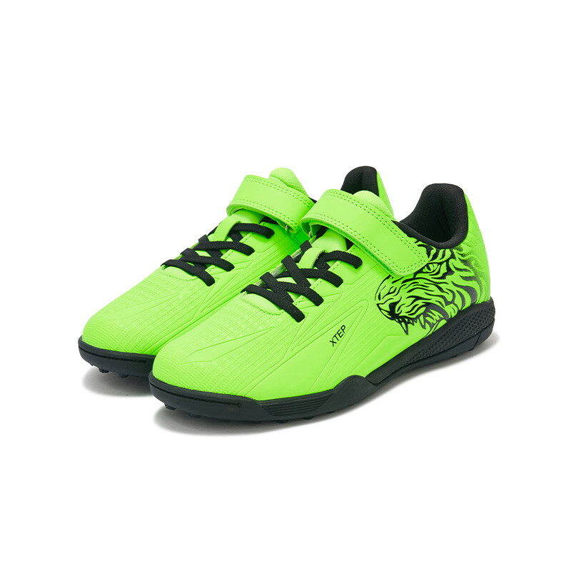 Детские футбольные бутсы GS Low-top Fluorescent Electric Green Xtep, зеленый — фото 2