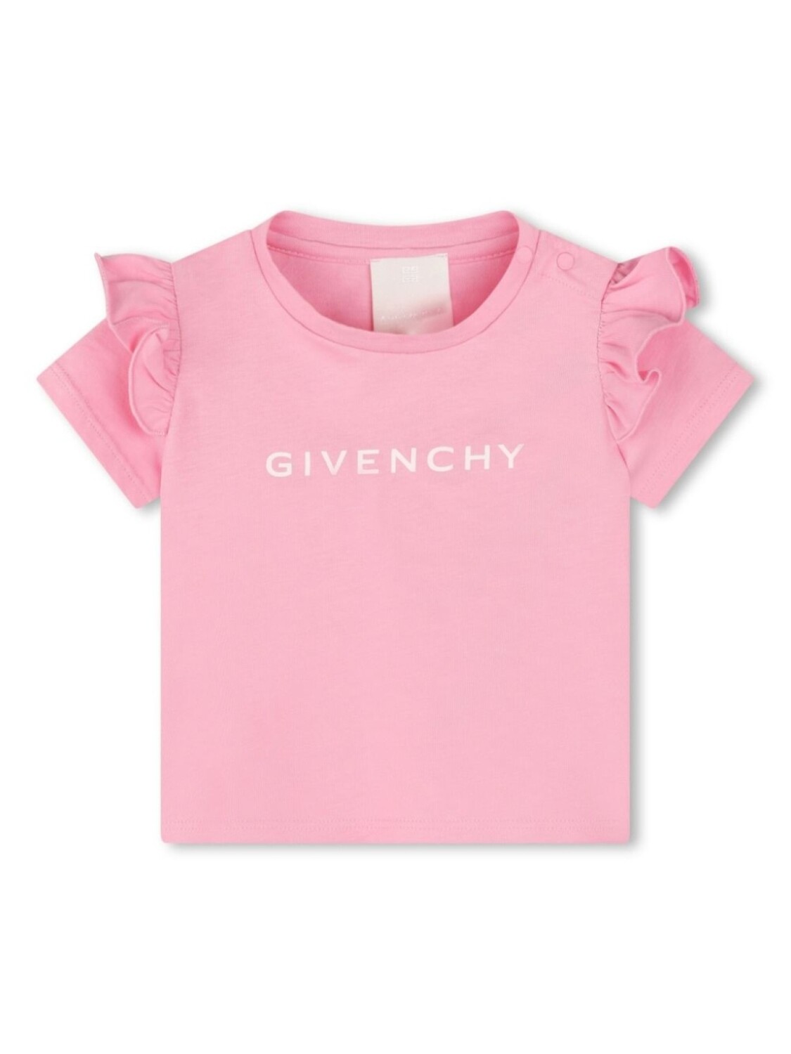 

Givenchy Kids футболка с оборками, розовый