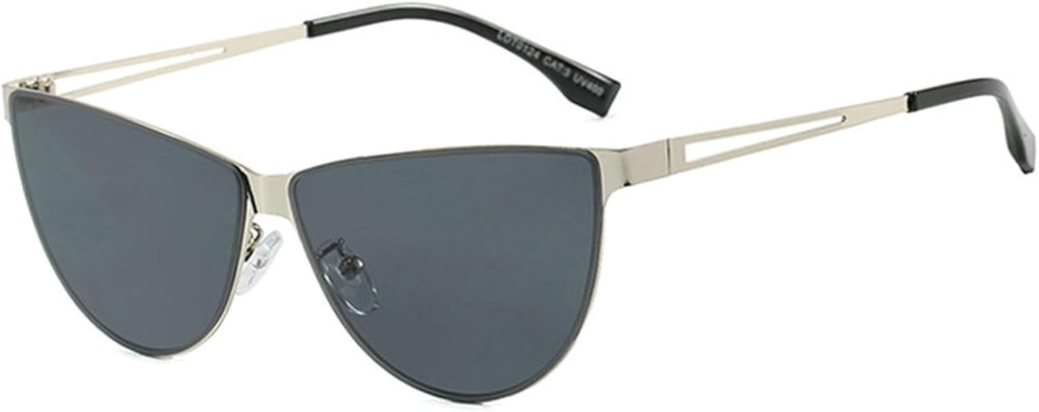 

Солнцезащитные очки Willochra «Кошачий глаз» для женщин, модные винтажные очки в металлической оправе, очки для активного отдыха, путешествий и вождения, защита от ультрафиолета UV400, C2