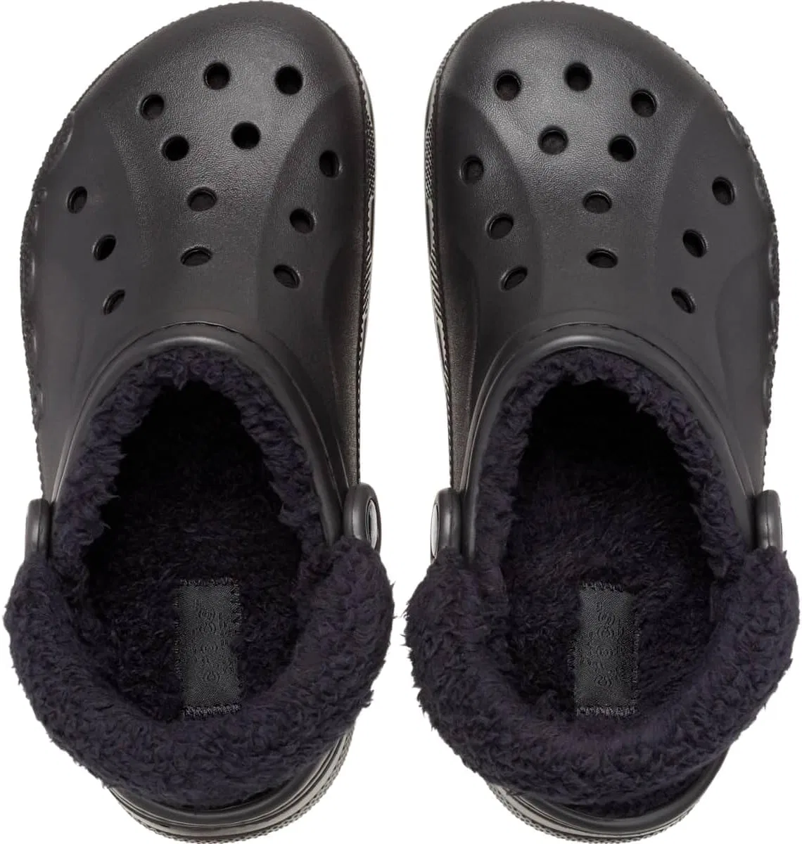 Деревянные сабо Crocs Unisex Baya на подкладке, Black — фото 4