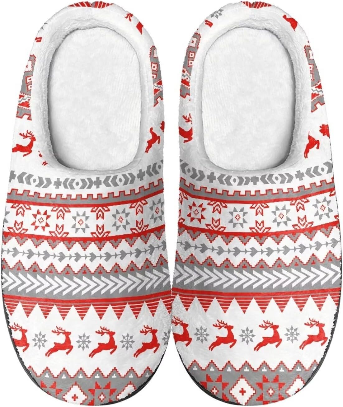 

Тапочки для женщин и мужчин, рождественские домашние тапочки, тапочки для дома, рождественские тапочки для всей семьи Srengjodk, Aztec Christmas Style