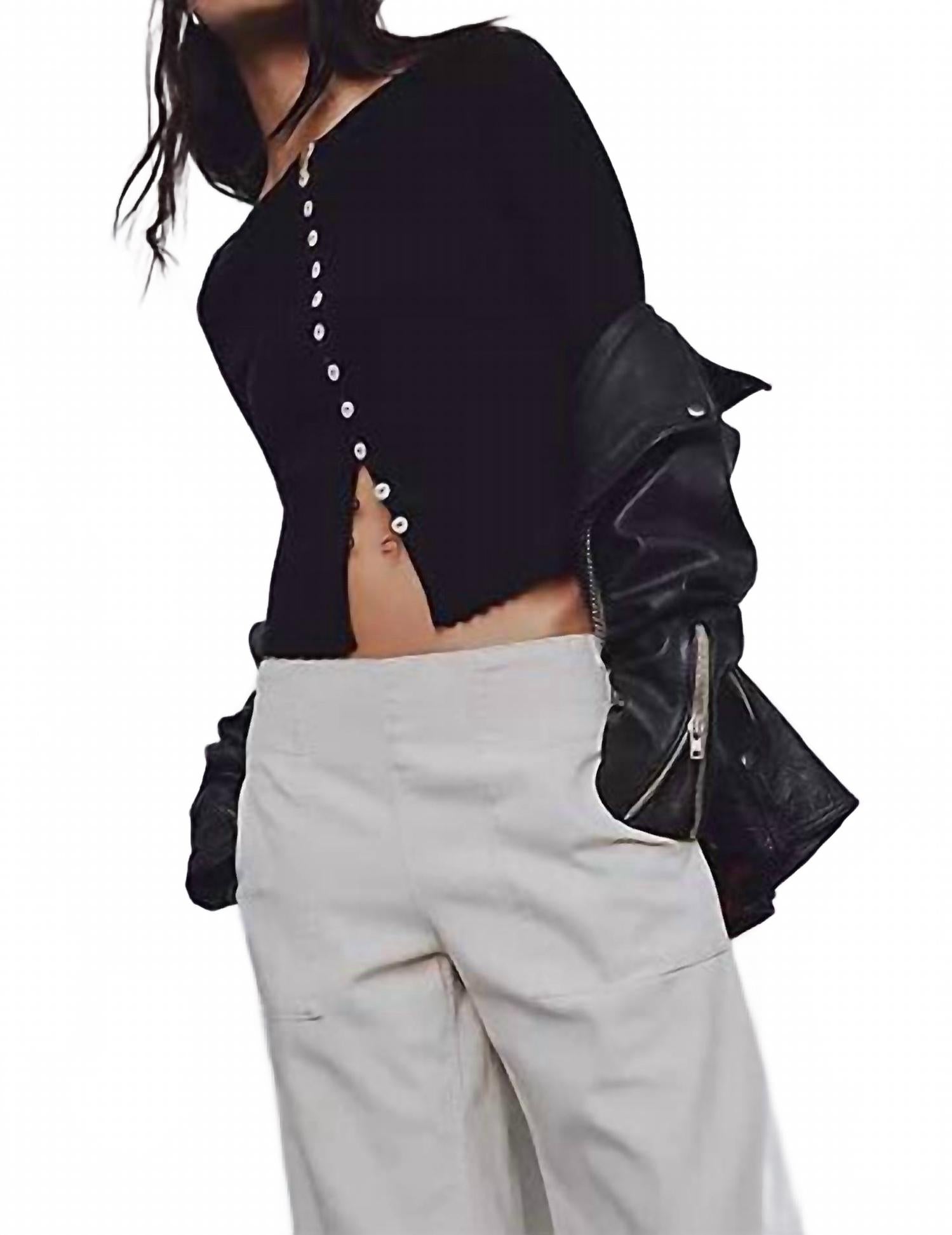 

Кардиган Tilly с длинными рукавами черного цвета Free People, черный