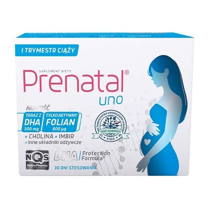 

Prenatal Uno 30 капсул витаминных и минеральных добавок с DHA Nutropharma