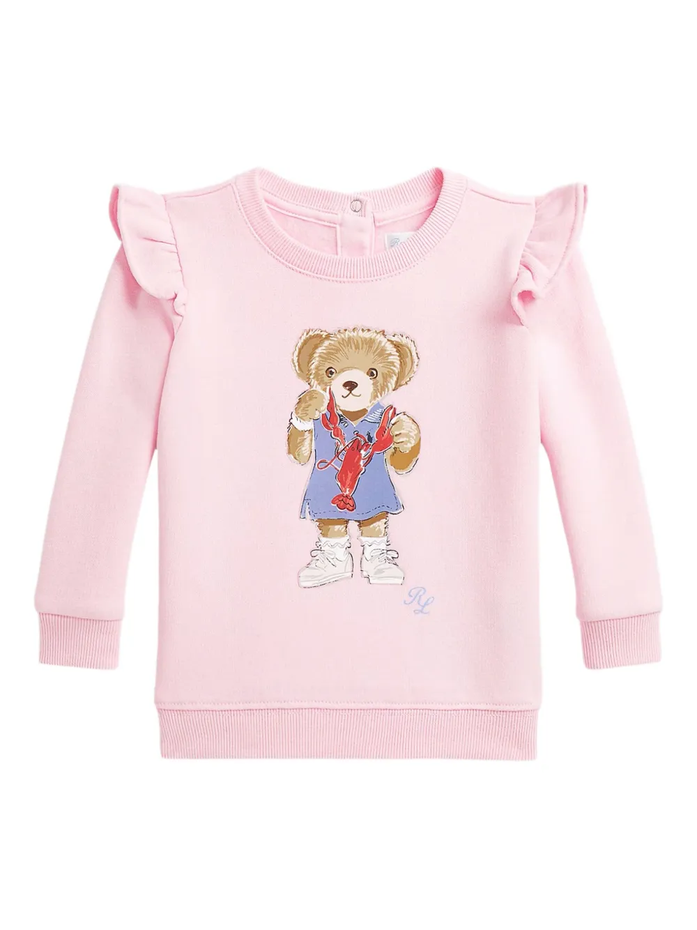 

Толстовка с принтом POLO RALPH LAUREN KIDS, розовый