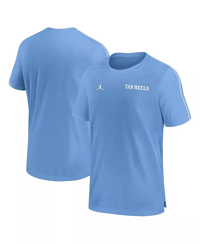 

Мужская футболка North Carolina Tar Heels 2024 Sideline Coach Performance Top Jordan, синий