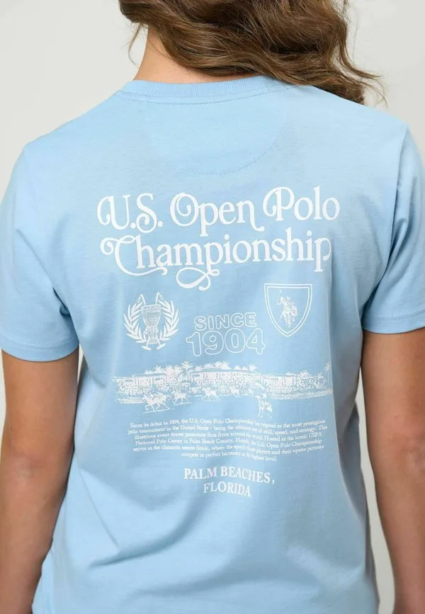 Футболка с принтом uwmisty U.S. Polo Assn., Cerulean — фото 4