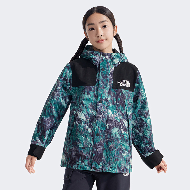 Ветровка Mountain Deep Sea Ripple Pattern для детей 3-7 лет THE NORTH FACE, deep sea ripple print — фото 4