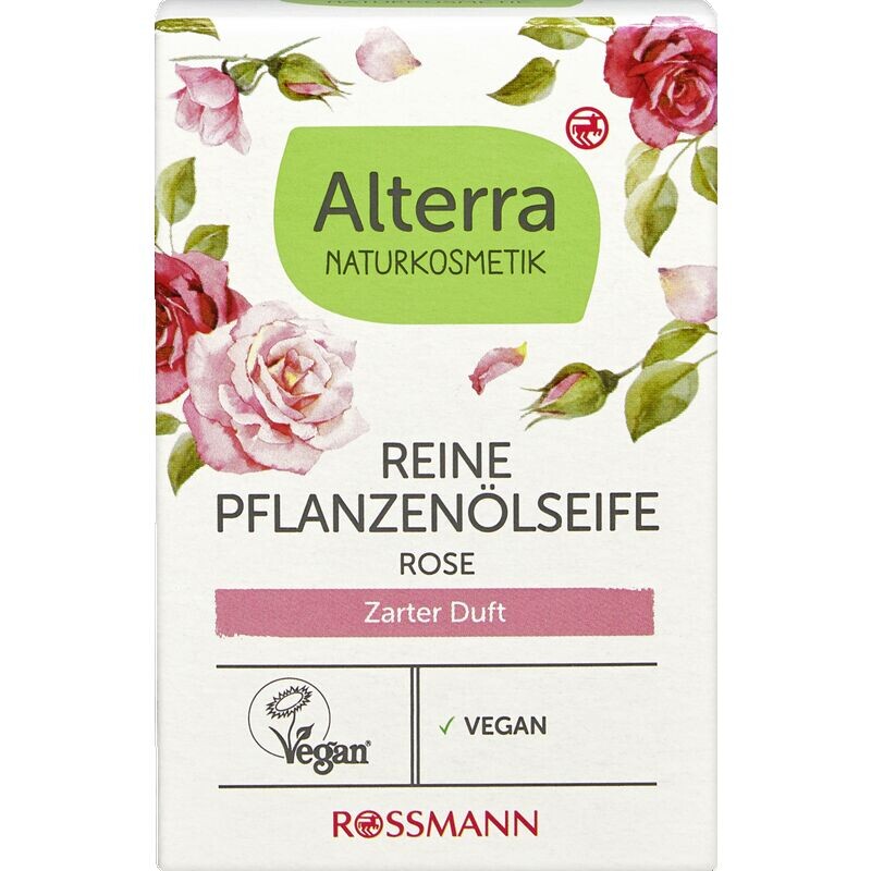 

Мыло розовое из чистого растительного масла Alterra NATURKOSMETIK, 100 g